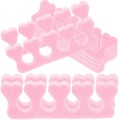 Miniatyrbilde 2 av 3: 40 stk. Svamp Negl Finger Tå Separatorer Neglekunst Pedikyr Manikyr Verktøy (Rosa) (LGL)