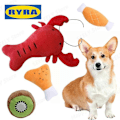 Miniatyrbild 2 av 5: CASA Hundleksaker Plysch Pipande Leksaker Bit-Resistent Rengör Hund Tuggleksak Valpträningsleksak Mjukt Ben Grönsak Frukt Husdjursartiklar 1 st 7 (LGL) 7 A10