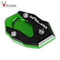 Miniatyrbillede 5 af 5: Motorcykel Side Stand Kickstand Fodforlænger Udvidelsespude Til Kawasaki Versys 300, Versys 250x, Versys 1000 Og Versys 1000se [GGL] VERSYS1000-BLACK 1