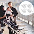 Miniatyrbillede 3 af 4: 4 stk. Universal Erstatningshjul til Baby Walkers Hjul til Baby Trend Klapvogne og Walkers (LGL)