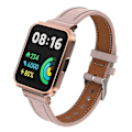 Miniatyrbillede 1 af 5: Læder Urrem til Xiaomi Mi Watch Lite / Redmi Watch til Xiaomi Mi Watch Lite / Redmi Watch LGL Light Pink