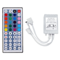 Miniatyrbilde 1 av 5: DC12V RGB LED-kontroller + 44-tasters fjernkontroll RGB-kontrollboks IR-lysstripekontroller for 2835 5050 RGB-lysstripe [LGL] As Shown