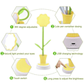 Miniatyrbillede 5 af 5: Børne Skrivebordslampe, Kreativ LED Genopladelig Skrivebordslampe Øjenbeskyttelse Touch Sensor Bordlampe Dæmpbar Sengelampe med Pen Holder (LGL)