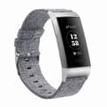 Fitbit Charge 3/4 ranneke kangas Harmaa (L) (LGL)