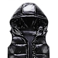 Miniatyrbilde 2 av 2: Unisex Skinnende Vanntett Ermeløs Jakke Lett Vattert Vest LGL Black L