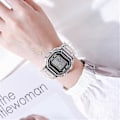 Miniatyrbillede 2 af 2: Unisex Digitalur Gennemsigtig Klar Rem Armbåndsur Fødselsdagsgave LGL Black
