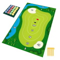Miniatyrbillede 1 af 5: Chipping Golf Spil Måtte Chipping Spil Med Chip Golfbolde Golf Sæt Måtte Indendørs Udendørs Kast Spil Til