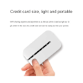 Miniatyrbilde 4 av 5: 4G Bærbar Pocket WiFi Router 150Mbps WiFi Modem Bil Mobil Wifi Trådløs Hotspot med SIM-kortspor Bærbar WiFi LGL White