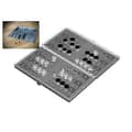 Magnetisk Backgammon / Rese-Backgammon i Fickformat Spel Silver (LGL)