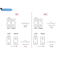 Miniatyrbilde 3 av 3: GSM Alarm system NC NO Kablet Garasje Metall Rullegardin gate fabrikk Port Dør Sensor detektor Magnetisk Kontakt Bryter LGL