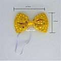 Miniatyrbild 4 av 5: 10 st Blinkande Ljus Paljett Fluga Slips LED Gåva Fest Lysande Halsaccessoar Cosplay Rekvisita Bröllop Födelsedag Karneval LGL bow blue