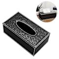Miniatyrbilde 1 av 3: Kleenex-boks i lær med magnetisk bunn, LGL Black