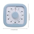 Miniatyrbillede 2 af 5: Visuel Nedtællingstimer til Køkkenmøder Lydløs Magnetisk Timer Letlæseligt Display 60 Minutters Timer til Undervisning LGL White