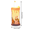 Miniatyrbilde 2 av 5: Flammeløse Julelys | Batteridrevne Blinkende Julelys, Juletré Dekal Lys for Høytider, Hjem, Festdekorasjon (LGL)