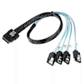Pikkukuva 1 / 4: Mini SAS 36P SFF 8087 - 4x SATA 7pin Splitterikaapeli Kiintolevyn Datakaapeli LGL