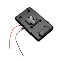 Miniatyrbilde 2 av 5: V Mount Batteriplate V-Lock Mount Batteriplate for V-formet Batteri Strømforsyning Splitter DSLR Kameraer Videokameraer LGL Black