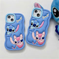 Pikkukuva 5 / 5: iPhone 6/7/8/SE/XR/11/12/13/15 -puhelinmalliin sopiva Lilo & Stitch -kuvioinen pehmeä silikoninen söpö suojakuori LGL 6 7 8 SE