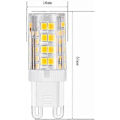Miniatyrbilde 4 av 5: G9 LED-pærer - Varmt hvitt - tilsvarer 40W halogenpærer - Pakke med 10 (LGL)