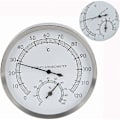 Miniatyrbild 1 av 4: Bastu termometer, 2-i-1 bastu i rostfritt stål Bastutillbehör Termometer Hygrometer Termo-hygro LGL