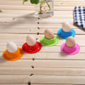 Miniatyrbild 4 av 5: Ägghållare Set, 4 Delar Silikon Äggkopp Set Äggkoppshållare för Kök Kokt Ägg Frukost (LGL)