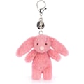 Pikkukuva 4 / 4: Jellycat Bashful Pink Bunny Laukkuamuletti, 9 cm, Pehmopupu ja Avaimenperä, Loistava Lahjaidea (Vaaleanpunainen Pupu) (LGL)