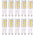 Miniatyrbilde 1 av 5: G9 LED-pærer - Varmt hvitt - tilsvarer 40W halogenpærer - Pakke med 10 (LGL)