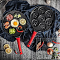 Miniatyrbillede 5 af 5: Dyrepandekagepander 7 Unikke Søde Dyreforme Non-Stick Bagepander (Blå) (santanxing) LGL pink