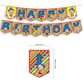 Miniatyrbilde 5 av 5: Plim Plim Bursdagsfest Dekorasjoner Karneval Sirkus Festutstyr Inkluderer Gratulerer med Dagen Banner Ballonger Kaketopper Cupcake Topper Klovn Par LGL