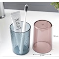 Miniatyrbild 4 av 5: 4 st Tandborstmuggar, Tumlare Tandborstmugg, Tandborsthållare i Plast för Badrum, Återanvändbar Mugg, Multifunktionell Mugg (LGL)