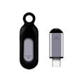 Miniatyrbilde 2 av 5: Trådløs Smarttelefon Infrarød Sender Universell Mini Fjernkontroll med Type-C Kontakt Ers LGL Grey