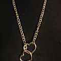 Miniatyrbilde 3 av 5: Hjerte O-ring Slip Chain Halskjede for Kvinner Rustfritt Stål Kubansk Kjede Hjerte Halskjede Punk Rock Krage Halskjede Håndlaget Justerbar Lariat Y LGL Gold