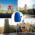 Miniatyrbild 3 av 5: Trampolin Ändstycken - Blått Säkerhetsnät för Studsmatta Stolpe - Stolplock med Skruvar (6 st) (LGL)