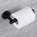 Vægmonteret toiletpapirholder i mat sort 304 rustfrit stål (LGL)