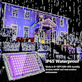 Miniatyrbilde 5 av 5: 2 stk 100W UV LED Flomlys Blacklight IP65 Vanntett, Ultrafiolett LED Lampe, Effektbelysning For Akvarium, Fest, Neonmaling, Fluorescen LGL