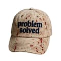 Unisex Casual Mörk Blodfläck Hatt Problem Löst Blodiga Kepsar (LGL) Beige.blue