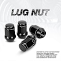Miniatyrbild 5 av 5: 24 st 12x1,5 Hjulmutter Stängd Ände Bulge Acorn Cone Lugnuts, För 2007-2022 Cruiser, 2001-2007 Sequoia Svart - F (LGL)