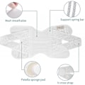 Miniatyrbilde 3 av 5: Galvaran Knebeskytter med sidestabilisatorer for meniskrifter, knesmerter, ACL, MCL, artrittskader, restitusjon, pustende justerbar knestøtte LGL XXL
