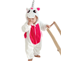 Miniatyrbild 1 av 4: Tecknad Djurform Pyjamas Unik Form Lös Långärmad Nattlinne För Sovrum LGL 100cm Unicorn
