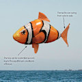 Miniatyrbild 3 av 4: Fjärrstyrd Flygande Haj Uppblåsbar Rc Ballong Leksak Barn Present LGL Orange Clownfish