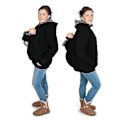 Miniatyrbillede 1 af 4: Kænguru Hættetrøje Babybærejakke til Kvinder - Multifunktionel Graviditetsjakke LGL Black 2XL