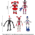 Miniatyrbild 2 av 5: 5 st / Set Five Nights At Freddy's Game Fnaf Figur Funtime Freddy Foxy Sister Location Lightening Rörliga Actionfigurer Presentleksaker As shown