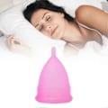Miniatyrbillede 4 af 5: Menstruationskop Blød Silikone Kvinder Menstruationskop Elastisk Genanvendelig Menstruationskop til Kropspleje L 6,6x4,5cm / 2,6x1,77in (LGL)