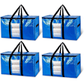 Miniatyrbild 1 av 5: Flyttväskor Extra Stora Förvaringsväskor 4-pack, Klart Fönster & Förstärkta (LGL)