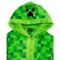 Miniatyrbild 2 av 5: Minecraft Unisex Barnbadrock Grön Pixel Creeper Nyhetstryck LGL Green 9-10 Years