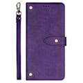Miniatyrbillede 2 af 5: IDEWEI Beskyttelsesetui i PU-læder med flip-cover og kortslot til Samsung Galaxy A35 5G LGL Multicolor Style E