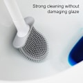 Miniatyrbilde 5 av 5: INF Toalettbørste med holder TPU - WC børstesett (LGL) Vit Hvid