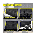 Miniatyrbilde 3 av 5: 4 Stykker Skuminnlegg for Koffert Verktøykasse Skum Grid Line Skumkuber Støtsikker Svamppute, 40X40X2cm/ LGL Black