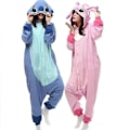Miniatyrbild 1 av 5: Stitch Pyjamas Anime Tecknad Sovkläder Outfit Jumpsuit LGL Pink S