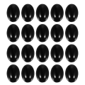 Miniatyrbilde 1 av 2: 100 stk sorte plast ovale sikkerhetsøyne og neser for bamsedukke DIY-håndverk Black 1.5X1X0.5CM
