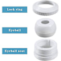 Miniatyrbillede 4 af 5: Pool Spa 1/2 tomme Åbning Hydrostream Retur Jet Fitting SP1419C med 1-1/2 tomme MIP Gevind Udskiftning SP1419C (5 STK) LGL